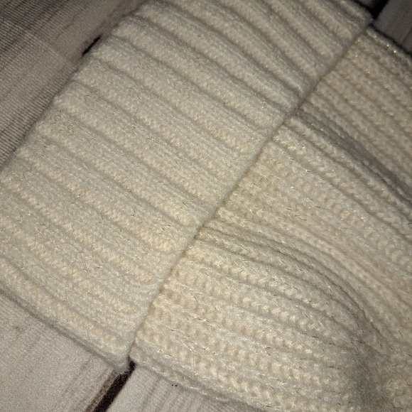 3 FOR 12 SALE Mix It Cream Metallic Beanie Cap Hat - Picture 7 of 10